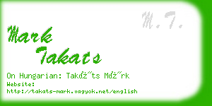 mark takats business card